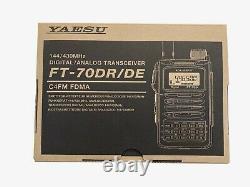 Yaesu FT-70DR C4FM FDMA / FM 144/430 MHz 5W Handheld Transceiver withExtras
