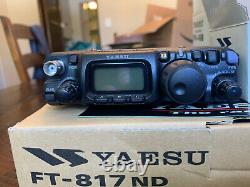 Yaesu FT817ND Ham Radio Transceiver COMPLETE IN BOX With TUNER AND MANY EXTRAS