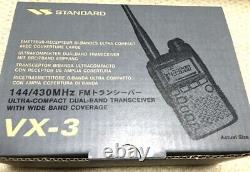 Yaesu VX-3 STANDARD 3W 144/430MHz FM Dual Band Handy Transceiver New