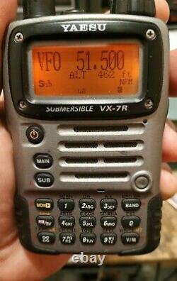 Yaesu VX-7R open Tx mod with SU-1 baro module + charging stand and new battery