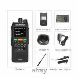 Zastone 889G GPS Walkie Talkie 10W 999CH 3000mAh UHF 400-520 / VHF136-174MHz