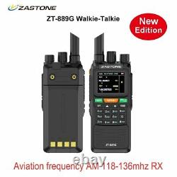 Zastone 889G GPS Walkie Talkie 10W 999CH 3000mAh UHF 400-520 VHF136-174MHz Radio